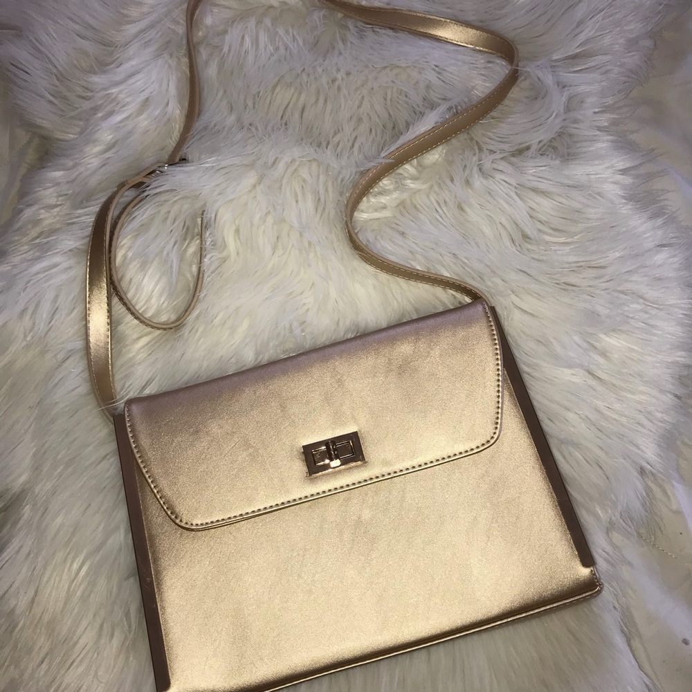 Champagne Gold Shoulder Bag / FORMAL